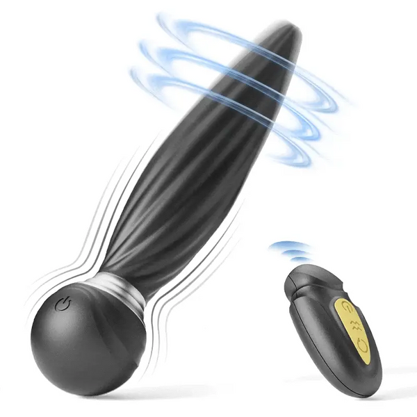DAISY - 7 Vibrating & 7 Head Rotating Remote Prostate Anal Butt Plug