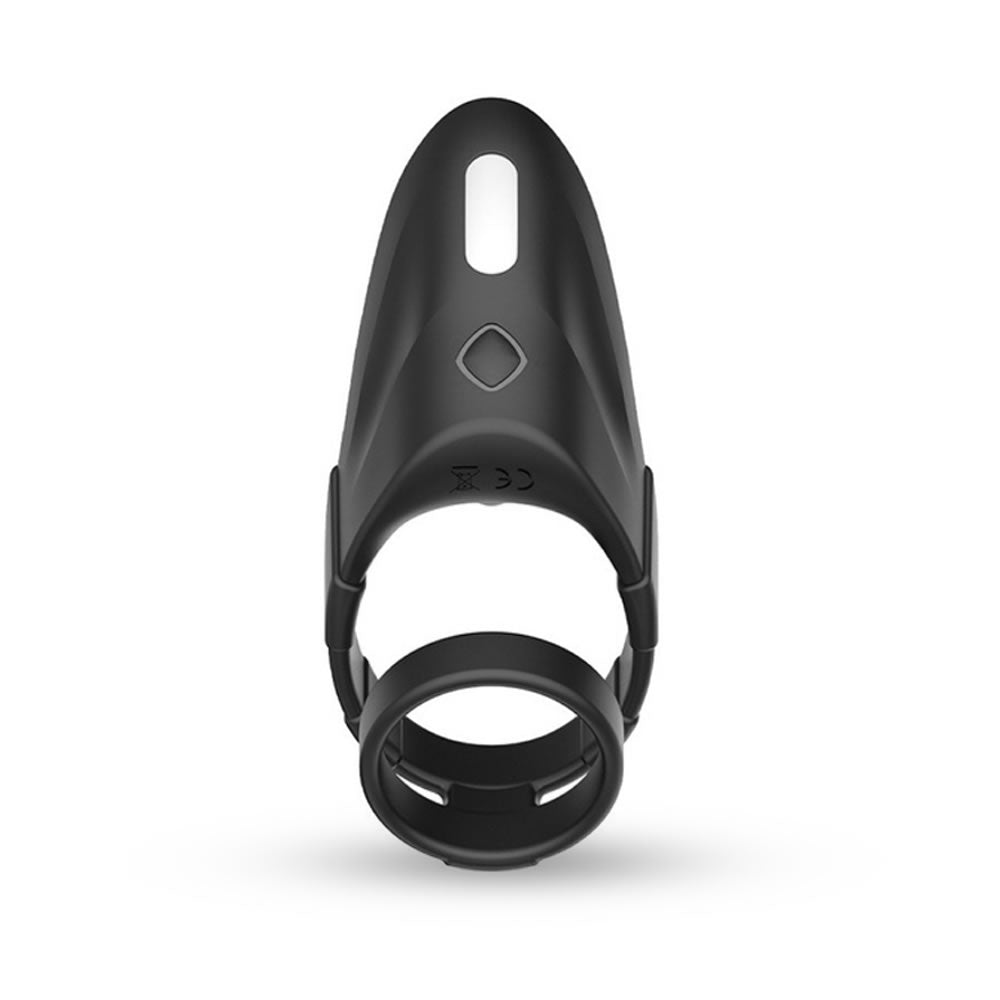 ACMEJOY 10 Vibration Modes Double Circles with Taint Teaser Penis Rings