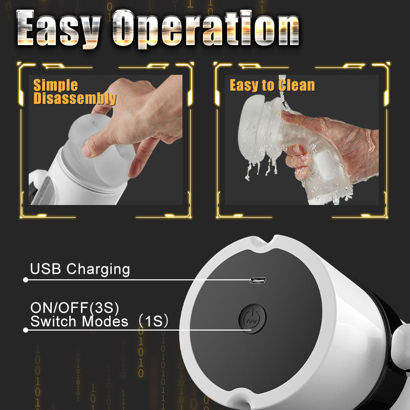 ACMEJOY-Gamepad 9 Thrusting & Vibrating 2 in 1 Handheld Electric Masturbator