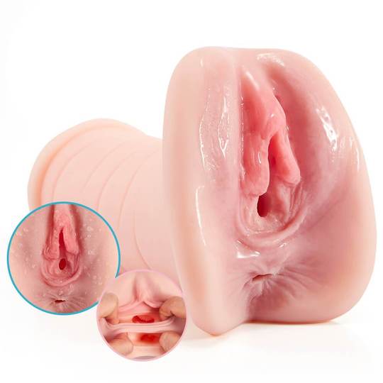 6.89" Realistic Vagina and Ass Doggy Style Male Masturbator