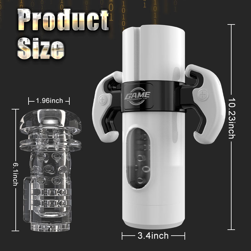 ACMEJOY-Gamepad 9 Thrusting & Vibrating 2 in 1 Handheld Electric Masturbator