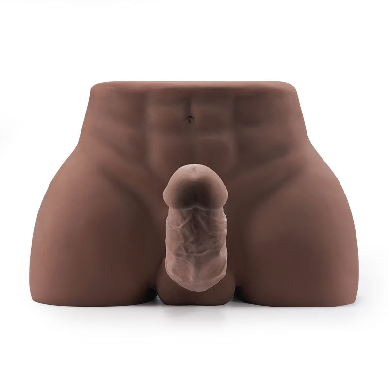 8.5lb Hunky Unisex Male Realistic Butt with Bendable Penis Anal Entry