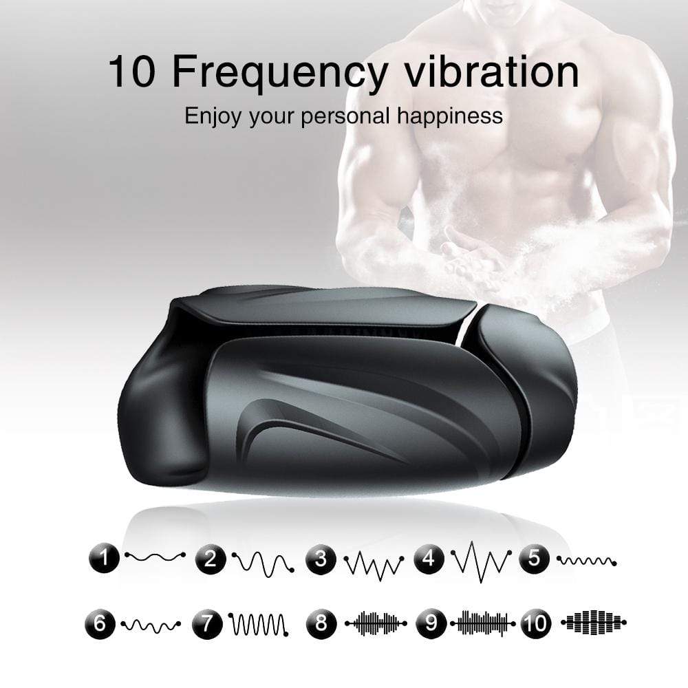 10-Frequency Vibrating Delay Ejaculation Penis Enhancing Masturbation Cup